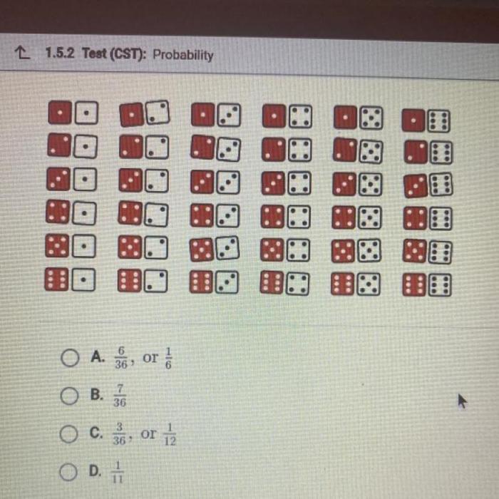 Lands probability cubes fraction simplified enter