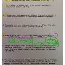 Pressure conversions chem worksheet 13 1