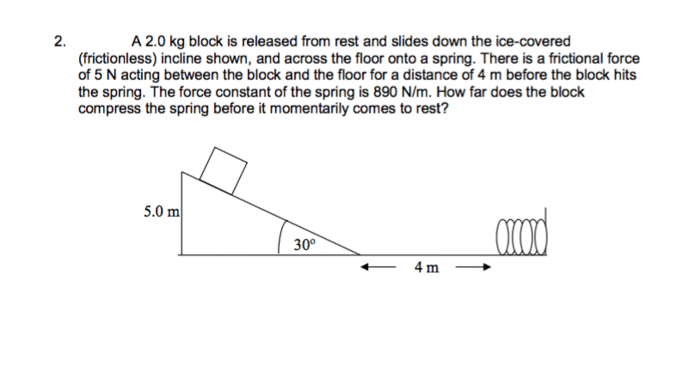 Skier moving patch part rough long horizontal encounters answer she stopping coefficient friction far before snow when units appropriate express