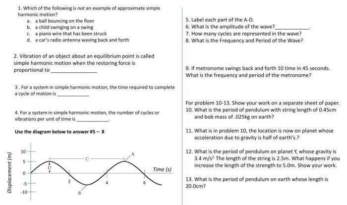 Period of a pendulum gizmo answer key