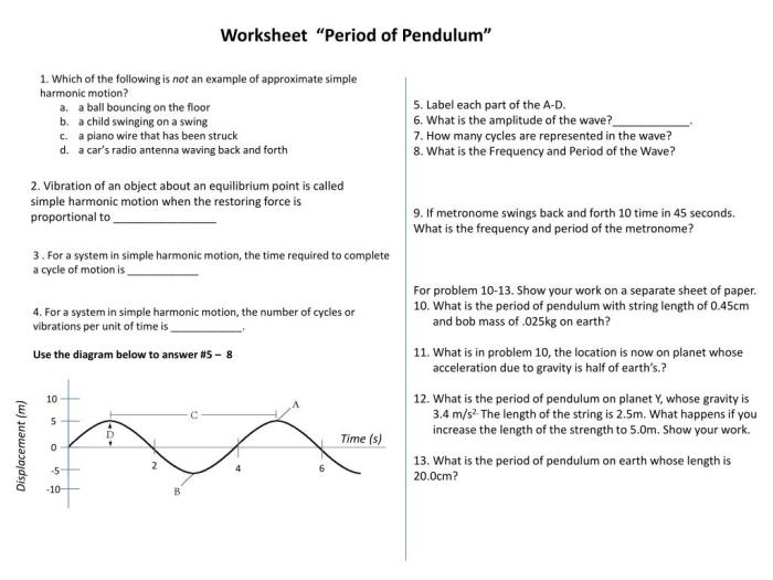 Period of a pendulum gizmo answer key