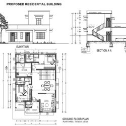 Elevations show the horizontal layout of a building